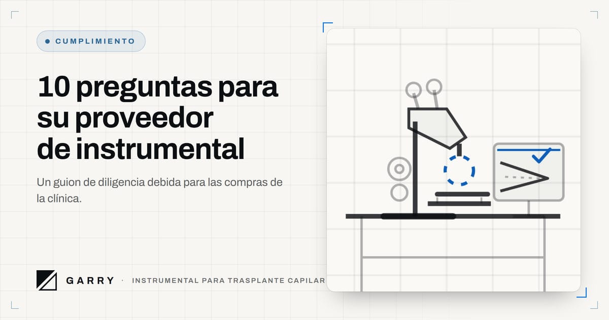 10 preguntas para su proveedor de instrumental - dibujo del puesto de inspección individual