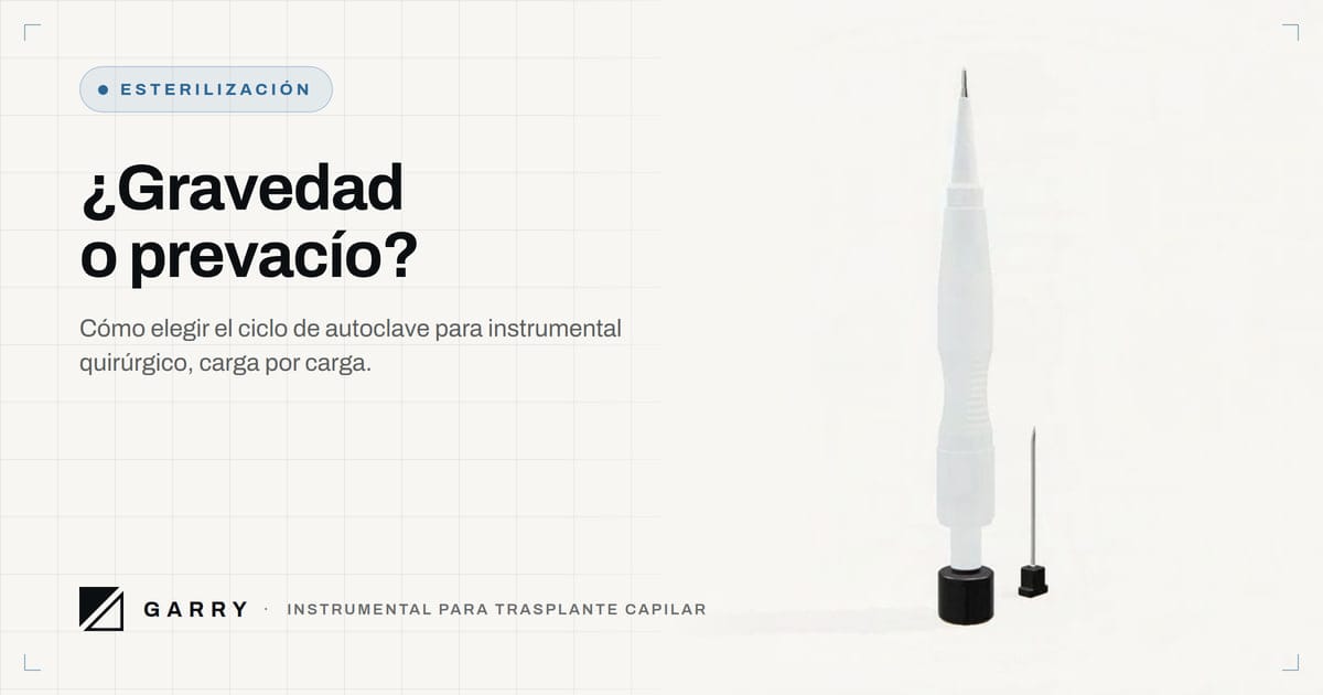 ¿Gravedad o prevacío? - fotografía de estudio del lápiz implantador DHI Garry con su aguja