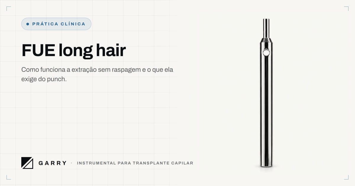 FUE long hair - foto de estúdio do Punch Fue long hair Garry