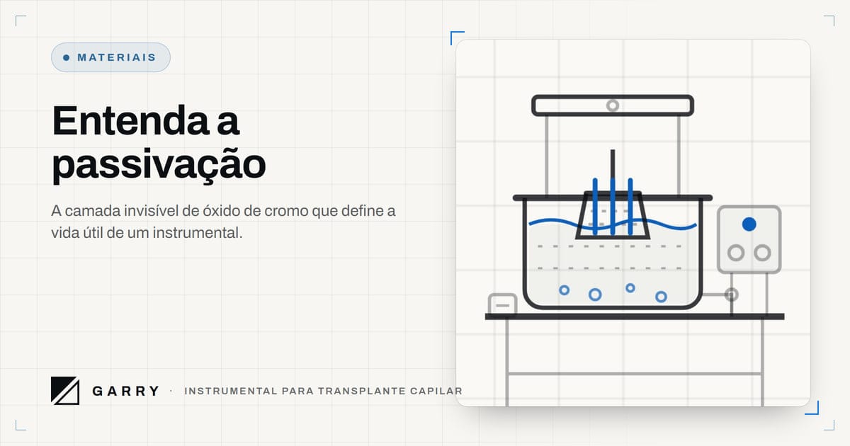Entenda a passivação - desenho do banho de acabamento e limpeza de superfície