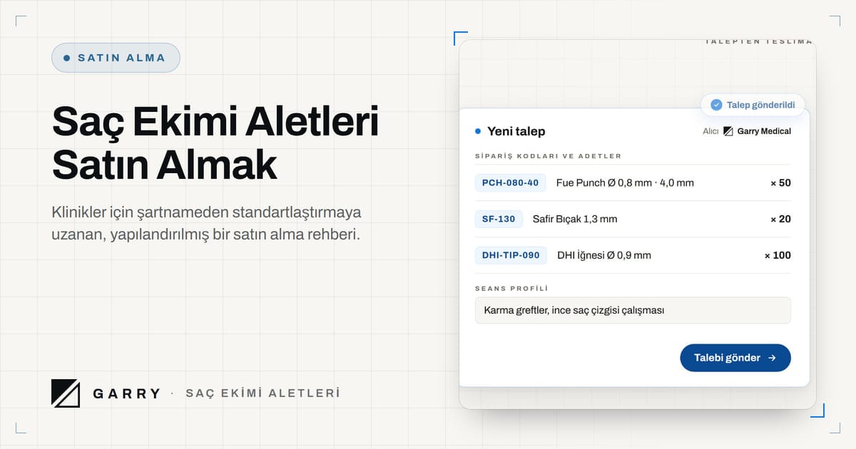 Saç Ekimi Aletleri Satın Almak - Garry süreç filminden sipariş kodları ve adetleriyle bir talep
