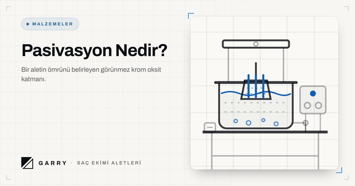 Pasivasyon Nedir? - yüzey işleme ve temizleme banyosunun çizimi